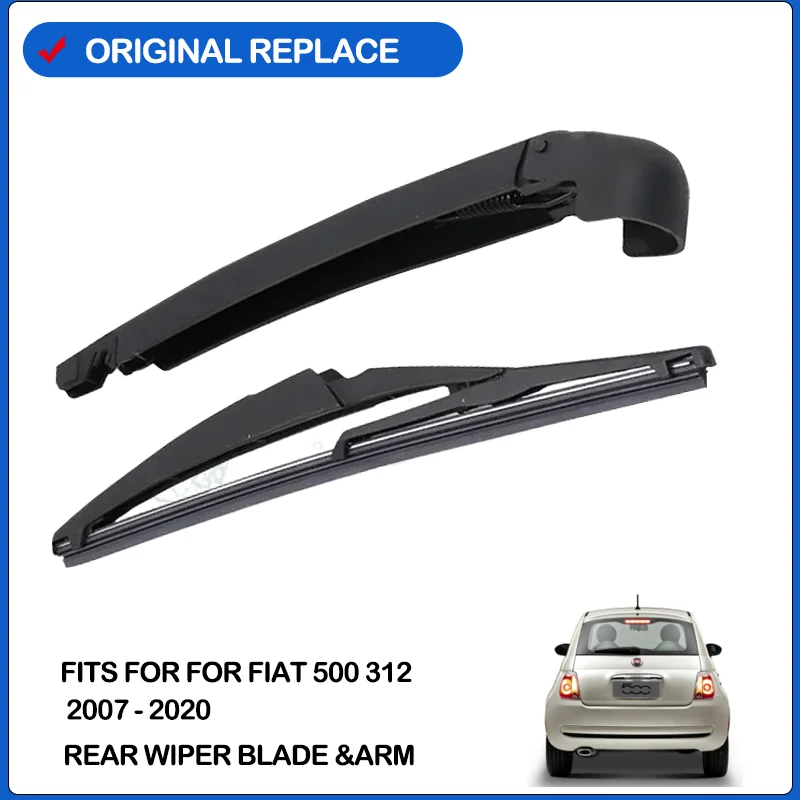 Car Rear Wiper Blade 30 Cm 12 Inch For Fiat 500 312 2007 - 2020 Windshield Windscreen Tailgate Window Rain Brush Car Accessories