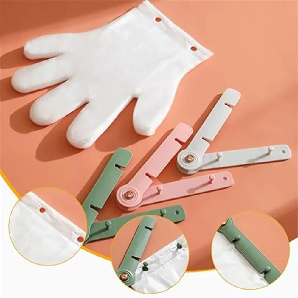 

Plastic Disposable Glove Holder Non-slip with 100PCS Glove Disposable Food Gloves Organizer Wall Mounted Disposable Gloves Clip