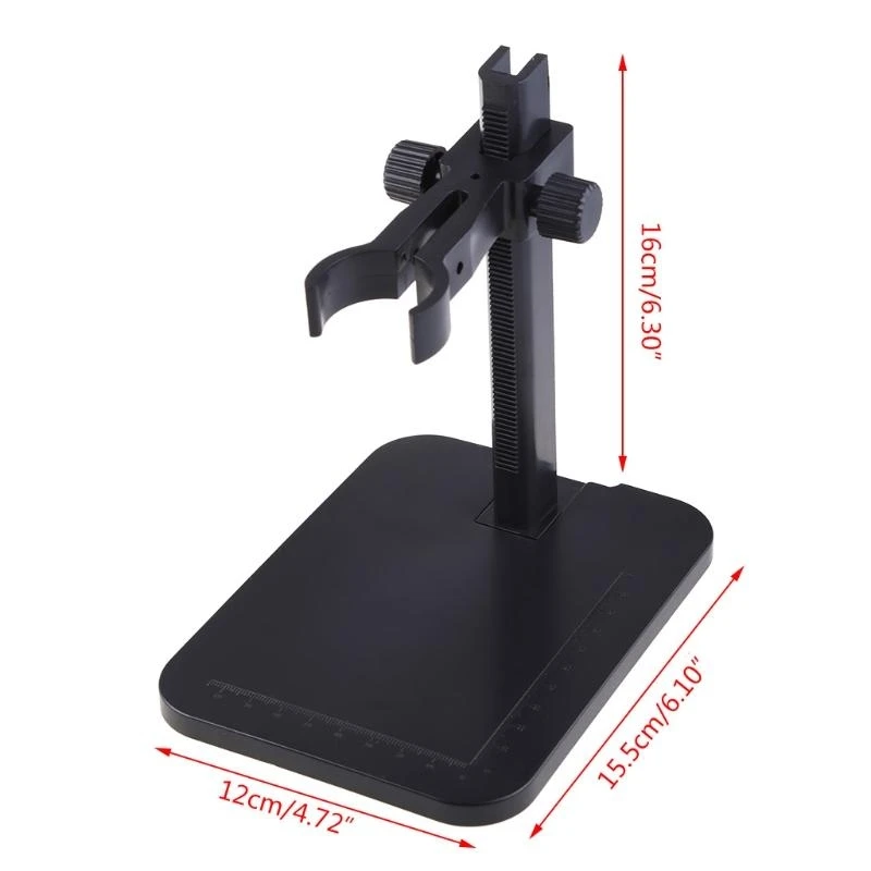Aluminium  Universal Adjustable Professional Base Stand Holder Desktop Support Bracket USB Digital Microscope Endoscope
