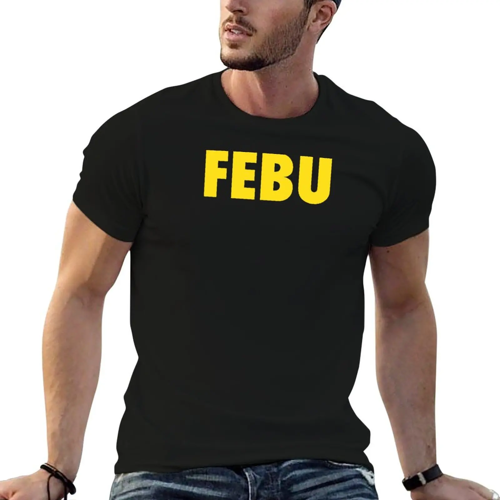 

FEBU T-Shirt t shirt man cotton mens graphic t shirts T-Shirt