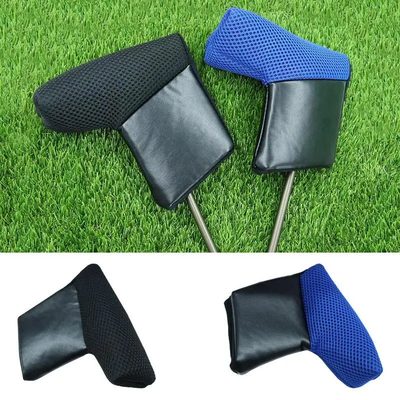 

Golf Putter Covers PU Nylon Protector Cover for Men Women Fits Most Clubs Soft Putter Cover L Shaped Golf Head covers Accessory