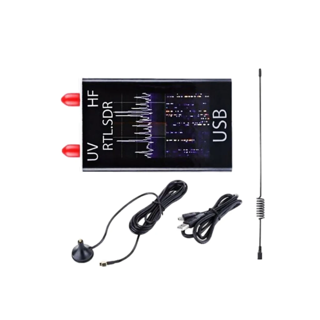 SDR Receiver 100KHz-1.7GHz Full Band UV HF RTL-SDR USB Receiver Short Wave Broadband Software Defined Radio Support AM FM CW DSB