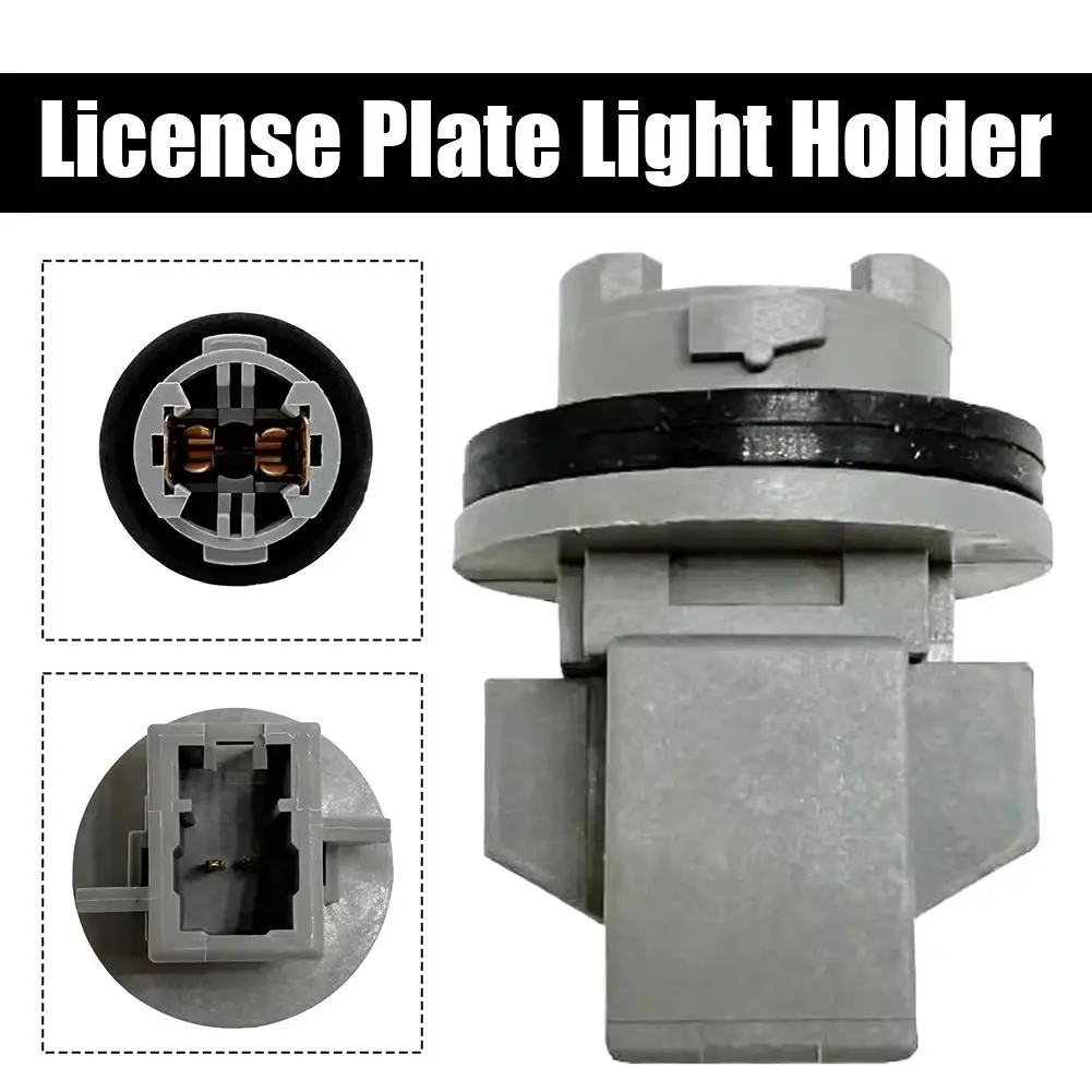 

1Pc 12V Automotive License Plate Lamp Holder Socket For Kia For Hyundai Replacement Part Number 925013A000 Metal & ABS Q8B3