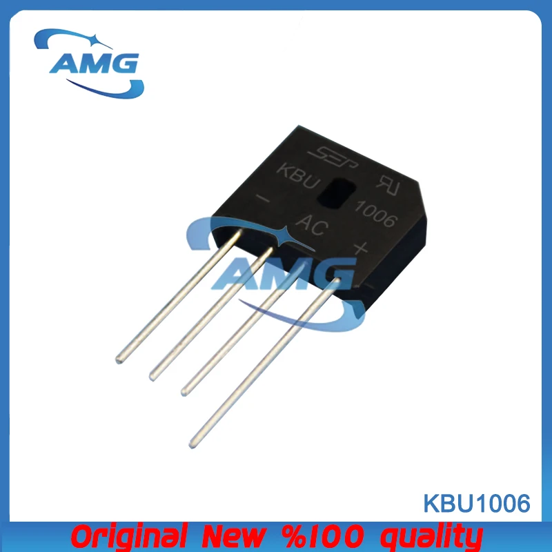 5PCS KBU1006 rectifier bridge diode rectifier bridge stack