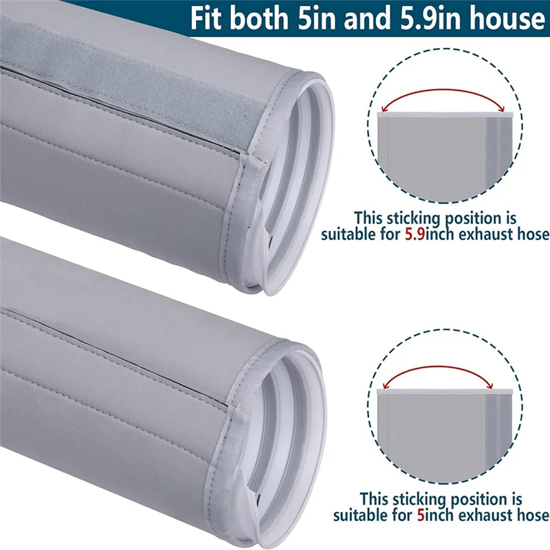 【Fast Delivery】Air Conditioner Hose Cover Wraps AC Hose Duct Vent Cover Sleeve Insulated Cover 150X54cm For Portable AC For 5In&