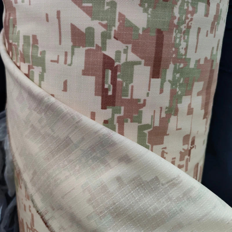 Camouflage Fabrics Thickened Outdoor Geometric Print Twill Khaki Blend Fabric Sewing TMC Hunting Accessories Tactical Gear DIY