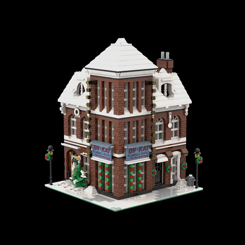 Blocs de construction Moc modulaires, famille indépendante, modèle de maison, briques technologiques, assemblage à monter soi-même, jouets Street View, cadeaux de construction