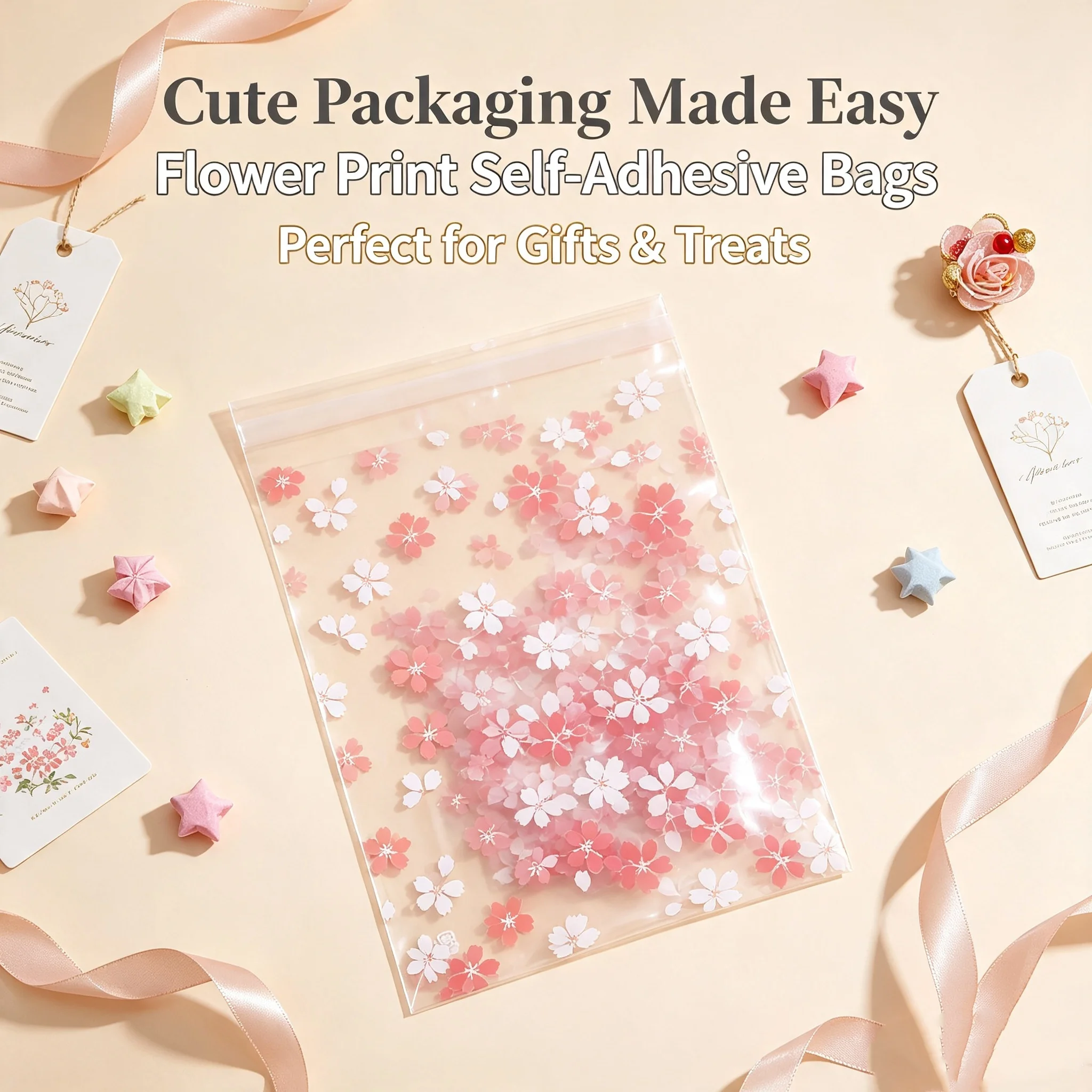 100PC Flower-Printed Transpare - Jewelry Making Event 评论和价格