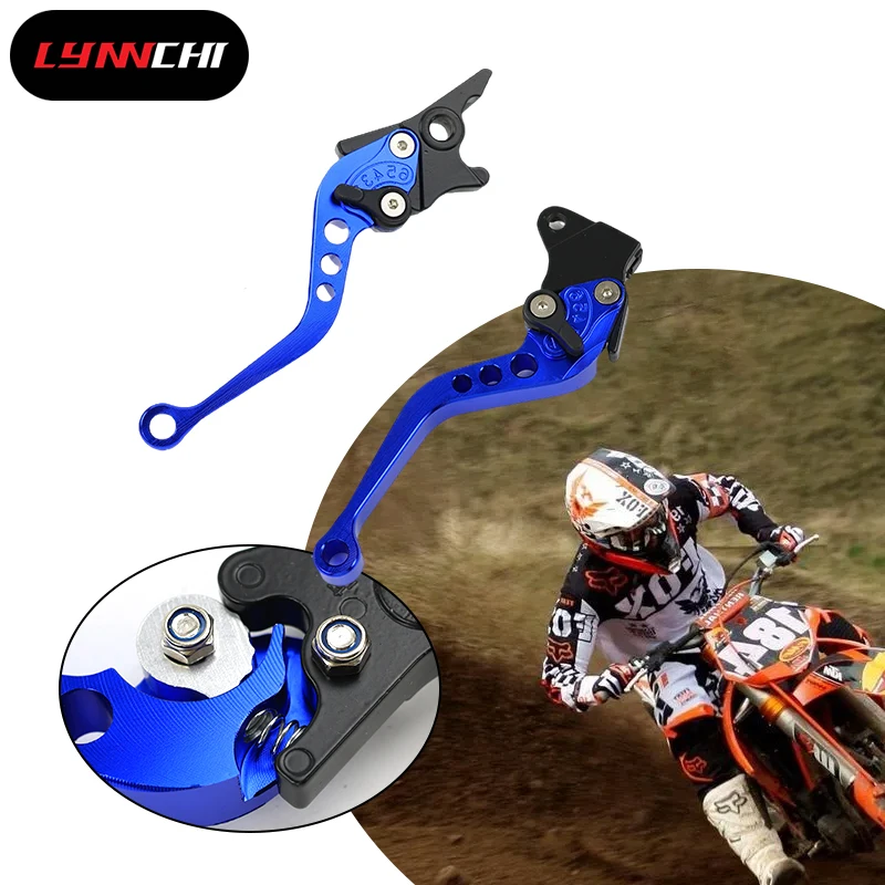 

Запчасти для мотоциклов LYNNCHI, регулируемый короткий рычаг тормозной муфты, руль для грязи, питбайка, модификация мотоцикла, аксессуары