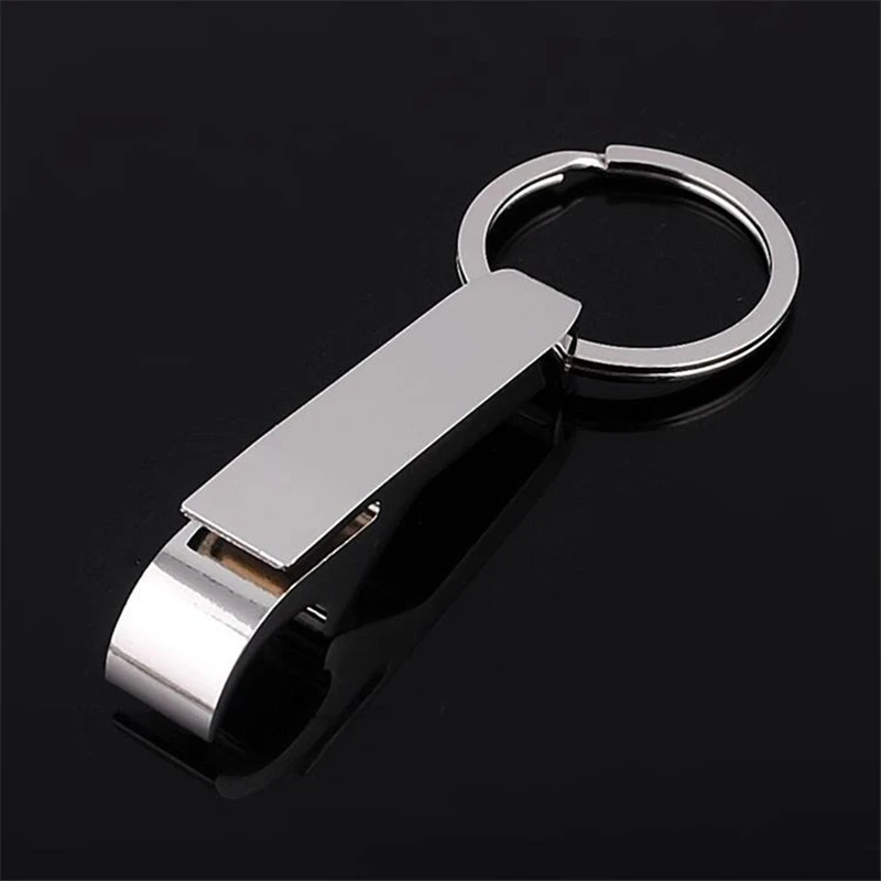 New Portable Pocket Bottle Opener Aluminum Beer Bottle Opener Key Ring Keychain Decor for Wedding Party Favor Gifts Bar Tools