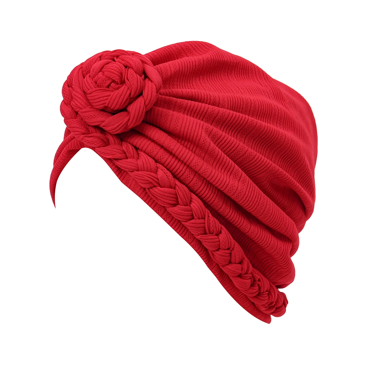 2026 Nuove Donne di Modo Nodo Turbante Cappelli Hijab Testa Africana Avvolge Morbido Elastico Chemio Cap Traspirante Cappello di Mussola Per Le Donne Ragazze