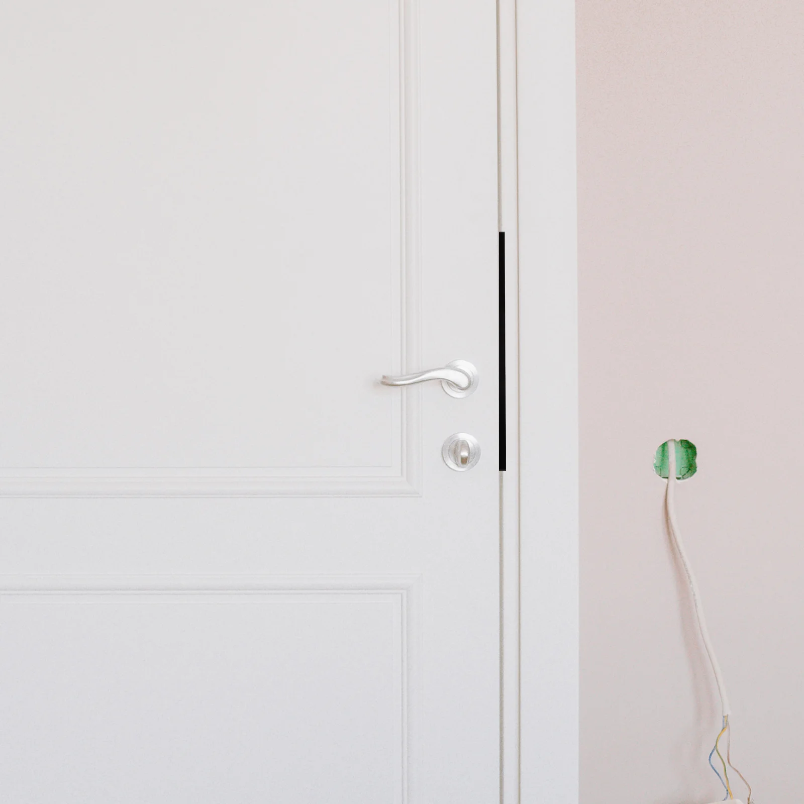 

1pcs Latch Protector Plate Stainless Steel Outswing Door For Exterior Door Reinforcement Latch Safety