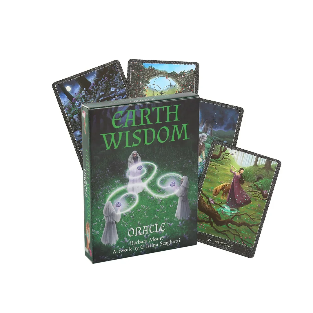 Earth Wisdom Oracle Cards A 32 English Visions Divination Edition Deck Borad Games