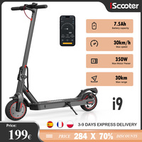 iScooter i9 Electric Scooter 350W Motor 36V7.5Ah 30km Range 8.5 inch Honeycomb Tire Electric kick Scooters With App ECO Display