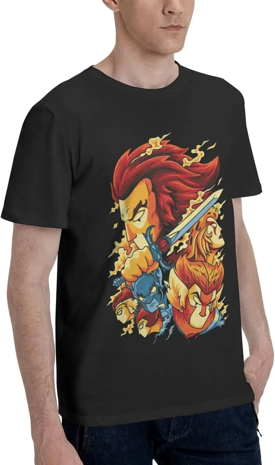 Graphic Men's T-Shirt Short Sleeves Shirt Cartoon T Shirts