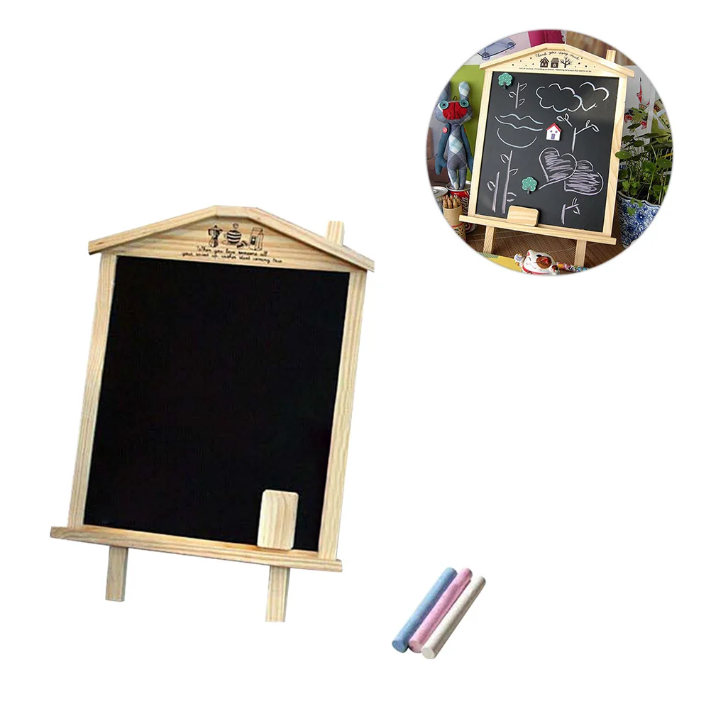 

Magnetic Blackboard Chalkboard 36X Decorative Hanging Signs for Shop Message Board Stand Small Wood Classroom Kitchen School