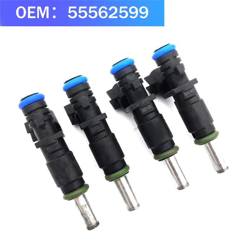 4PCS Fuel Injector Nozzle 55562599 for Chevrolet Cruze Trax 1.6 Opel Astra J Mokka