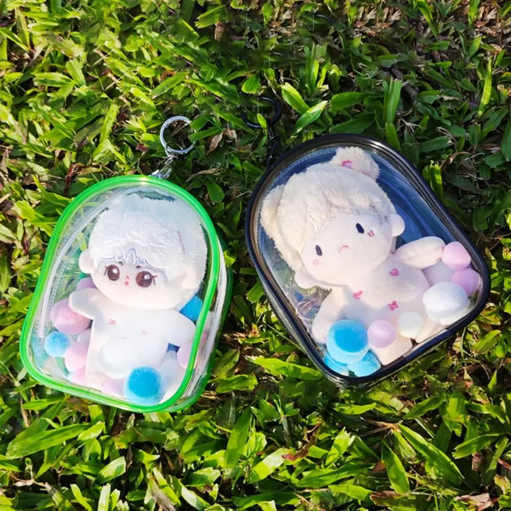 

Gift 10cm Doll Outdoor Bag Multicolor Doll Accessories Storage Case Bag Decoration PVC Doll Display Box 10cm Cotton Doll