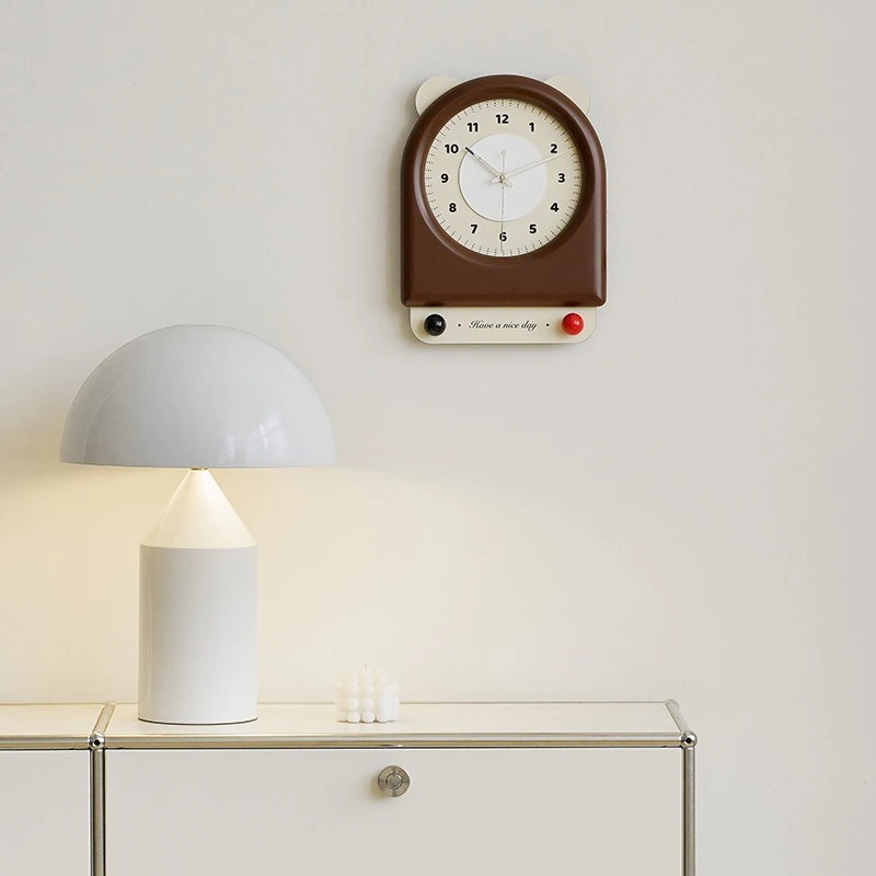 Home Decor Cream‑Style Retro Wall Clock Artistic Hanging Timepiece Stylish Wall Mount Clock For Household Living Space