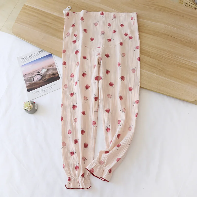 Fdfklak 100% Cotton Nữ Quần Mặc Váy Thoải Mái Phòng Chờ Quần Mềm Mại Cao Cấp Bộ Đồ Ngủ Quần Mùa Xuân, Mùa Thu Đồ Ngủ