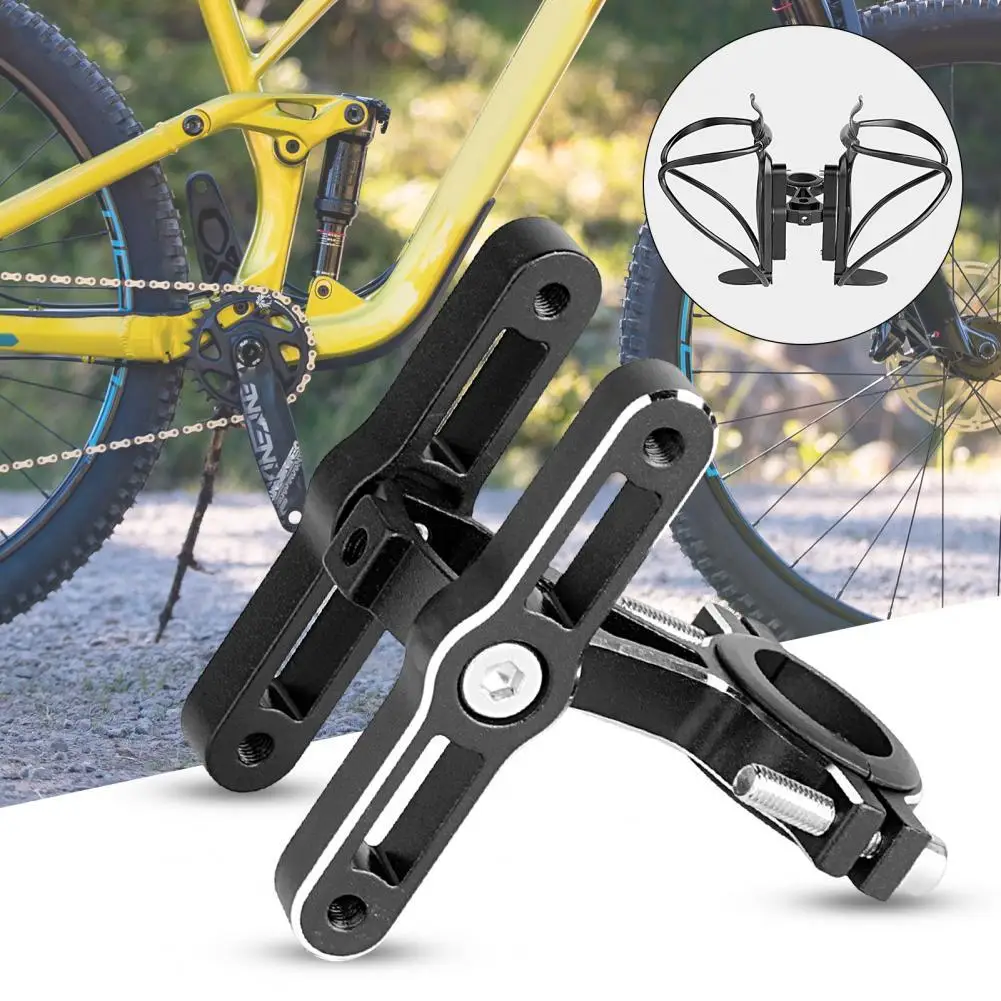 Sturdy MTB Handlebar Water Bottle Bracket Adapter Non-fading Water Bottle Rack Adapter High Strength Bike Accessories