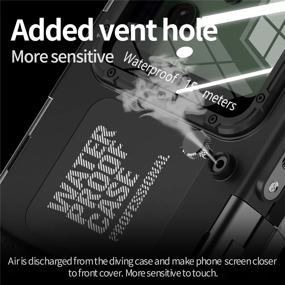 Ulepsz profesjonalne wodoodporne etui do Samsung S25 Ultra Google 10 9 8 Vivo X200Pro ze smyczą Pływanie Snorkeling Surfing — zdjęcie produktu 4