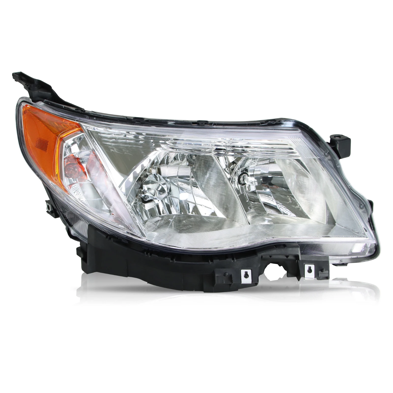 1 * مجموعة مصابيح السيارة الأمامية اليمنى لـ 2009-2013 سوبارو فورستر كروم الإسكان #1