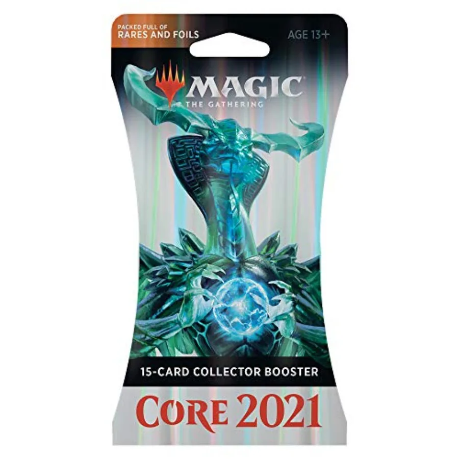 

Базовый набор 2021 M21 Collector Booster, минимум 15 карт. 4 редких экземпляра в упаковке