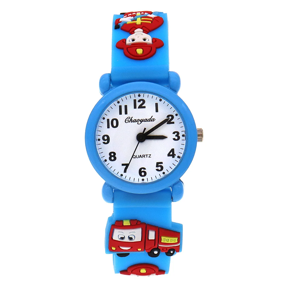 Children's Boys Silicone Strap Quartz Watches, Kids Students Digital Cool Waterproof Clock