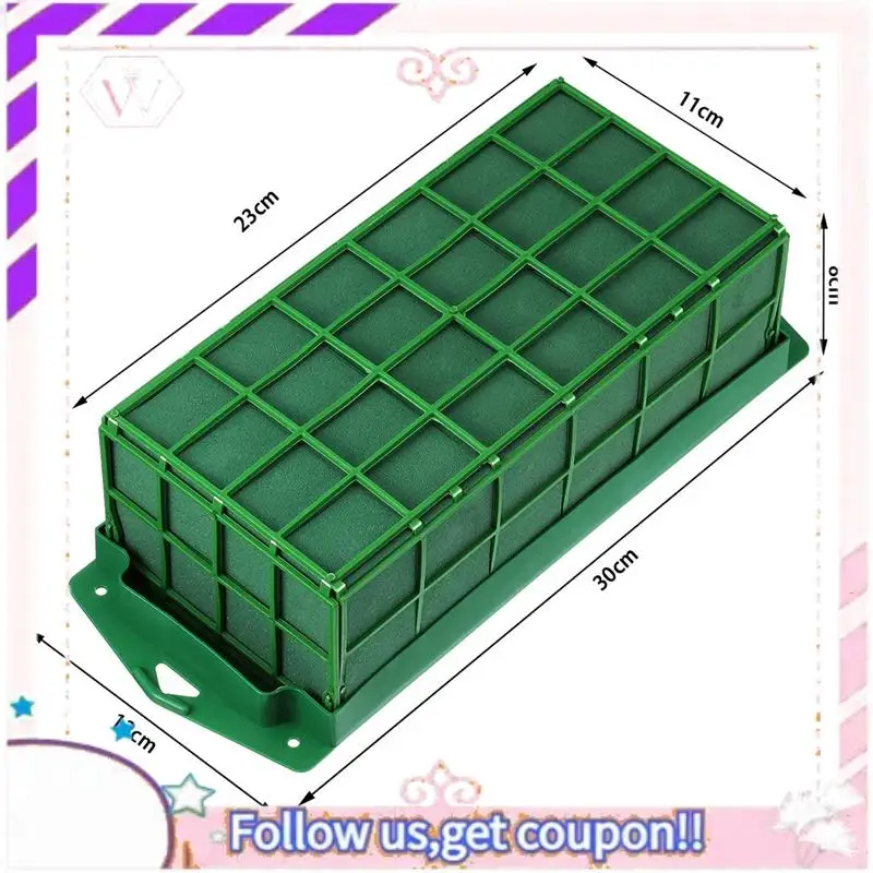 Y74A-2 قطعة حامل زهور قفص رغوة الأزهار مع رغوة الأزهار لقفص الزهور وعاء لترتيب الزهور محور الطاولة #2