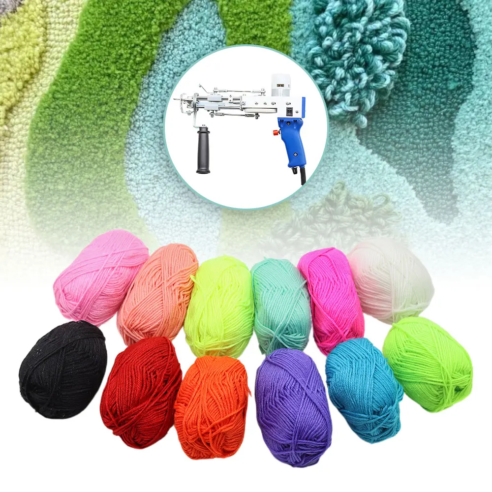 

Набор пистолетов для тафтинга 2 в 1, электрическая машина для тафтинга ковров, 7–21 мм, с шерстяной пряжей и триммером для тафтингового холста для начинающих