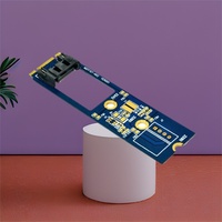M.2 to SATA 7Pin Adapter Expansion Card M.2 KEY B+M to SATA3.0 7 Pin Converter Riser Board for NGFF 2242 2260 2280 SDD Connector