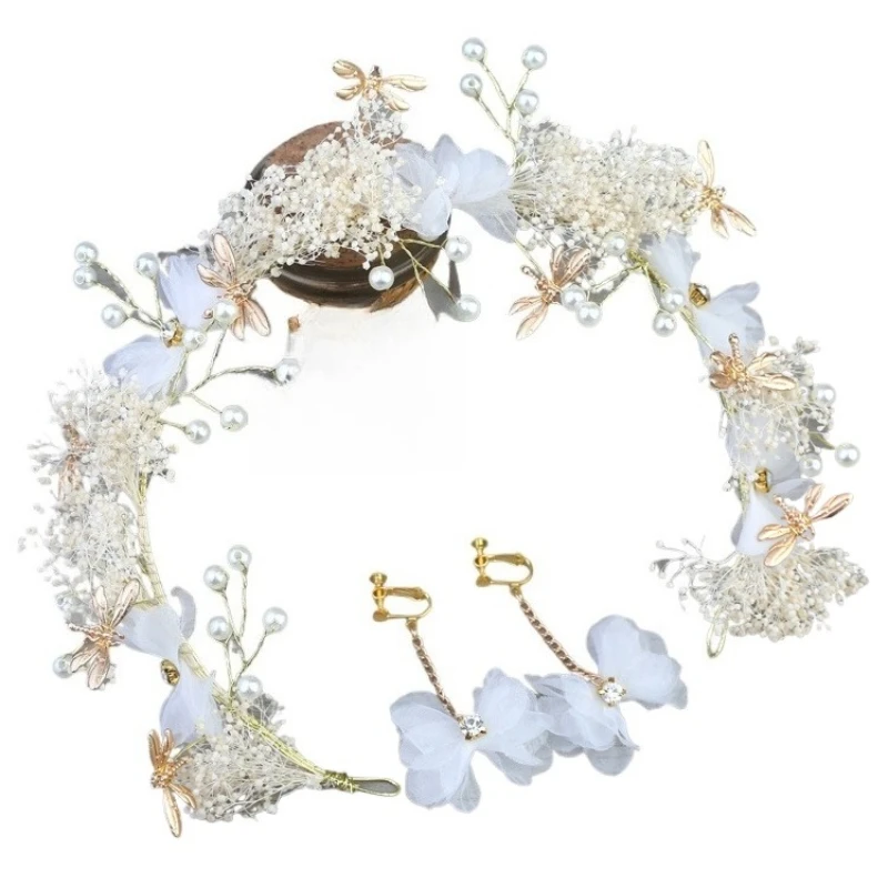 bridal-white-silk-flower-headband-korean-dragonfly-headband-wreath-wedding-dress-hair-accessories-wedding-accessories
