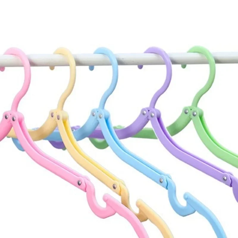 Colorful Portable Folding Clothes Rack Clothes Hanger Travel Business Trip Foldable Clothes Drying Rack Travel Home Organization