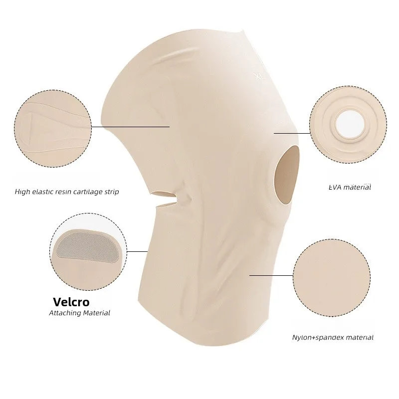 Knee Brace Thin Protective Shock Absorption Meniscus Support for Running Mountaineering Men and Women