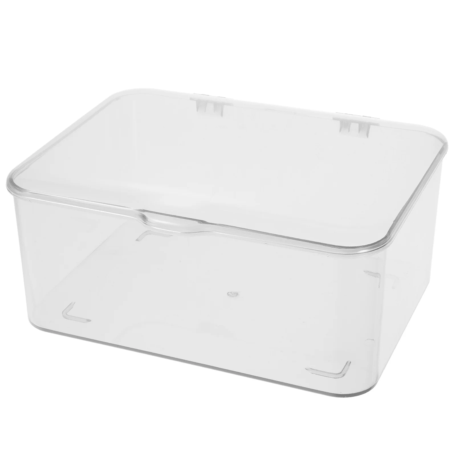 

Desk Organizer Transparent Box with Lid for Office Supplies Jewelry Craft Storage Storage Containers Jewelry Organizer Box