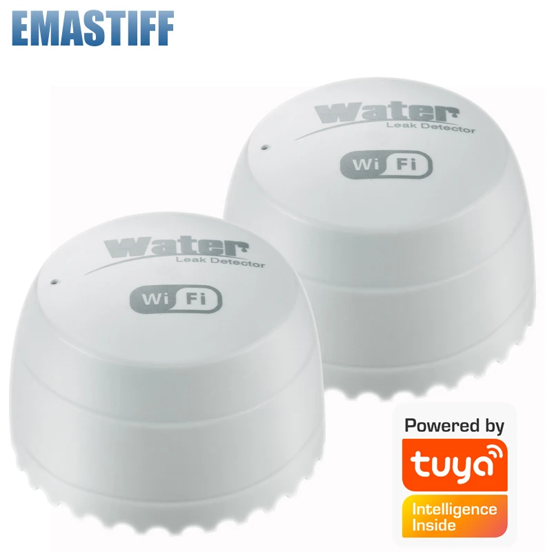 WiFi Water Leak Detector Flood Sensor Alarm Tank Leak Water Full Water Linkage Alarm Work with Smart Life APP Remote Monitoring