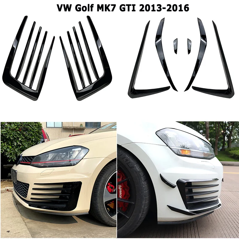 

Car Front Foglight Wind Knife for Volkswagen VW Golf MK7 GTI 2013-2016 Grille Kits Exterior Tuning Car Accessories Aftermarket
