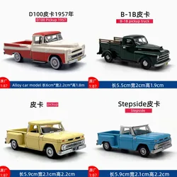OXFORD Diecast 1: 87 Scale B-1B/Stepside/1957 D100 Vintage Pickup Truck Alloy Car Model Collection Display Toy Gift Souvenirs