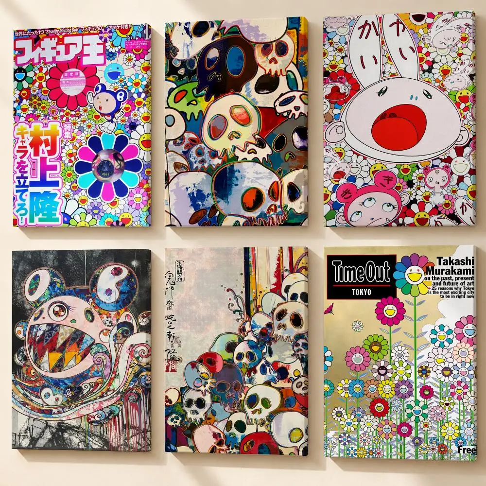 Artist T-Takashi Murakami Framed Wall Painting Wooden Canvas Poster Stretcher Frame Inner Frame Kit for Wall Art Painting
