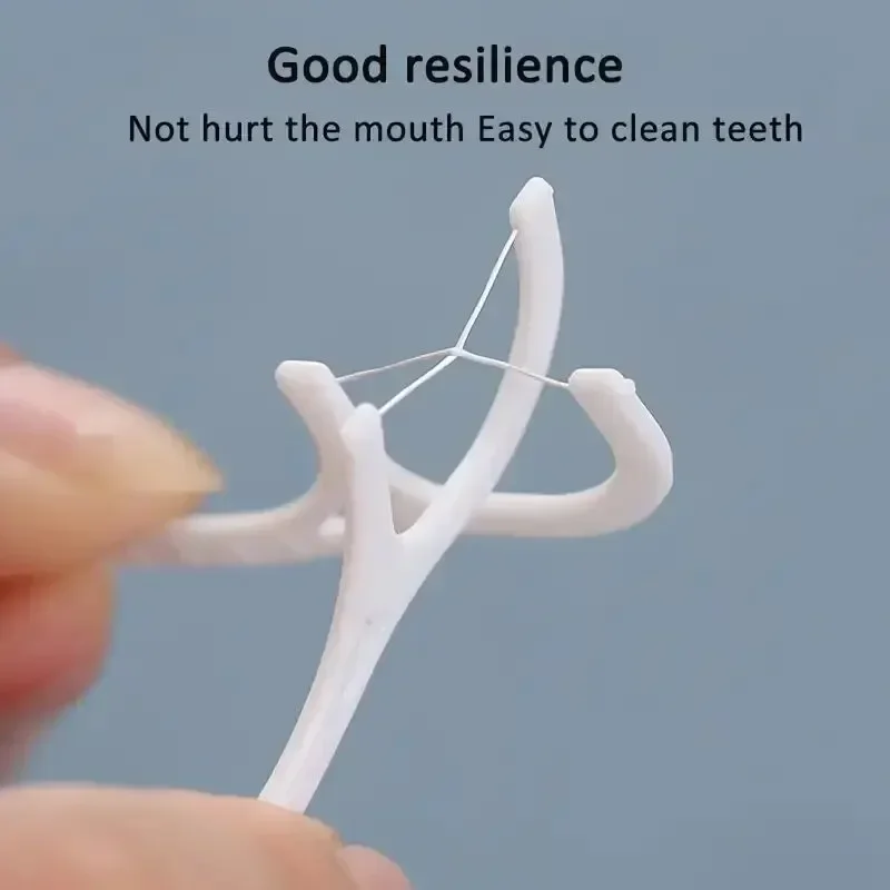 Disposable Dental Floss Sticks Interdental Cleaner Portable Oral Hygiene Essential Travel Friendly image 3