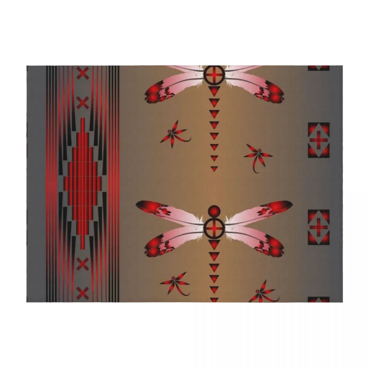 

Dragonfly Throw Blanket Stuffeds Luxury Designer Extra Large Throw Shaggy Blankets