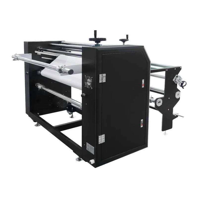 Macchina da stiro a rulli Macchina per stampante a sublimazione 100x120 Macchina per pressa di calore per magliette per indumenti Fornita Contenitore a pressione automatico