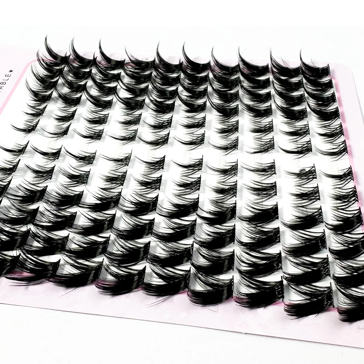 ミックス 3D ふわふわシングルクラスターまつげエクステンションセグメント化されたナチュラルミンクフォックスアイ効果メイクまつげ個別のつけまつげ