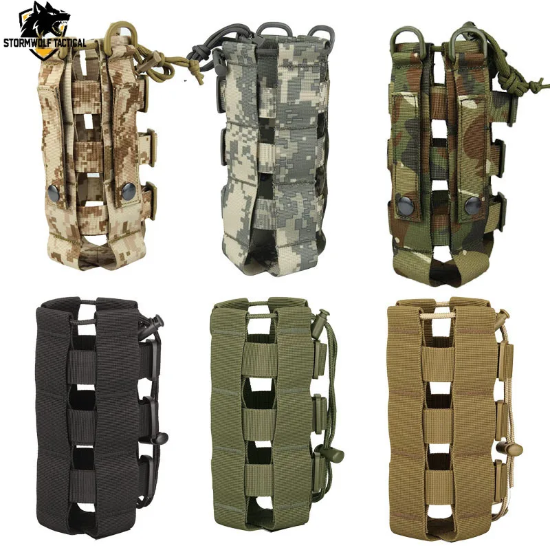 MOLLE Water Bottle Carrier Protective Pouch for Cycling Hiking Camping and Outdoor Sports