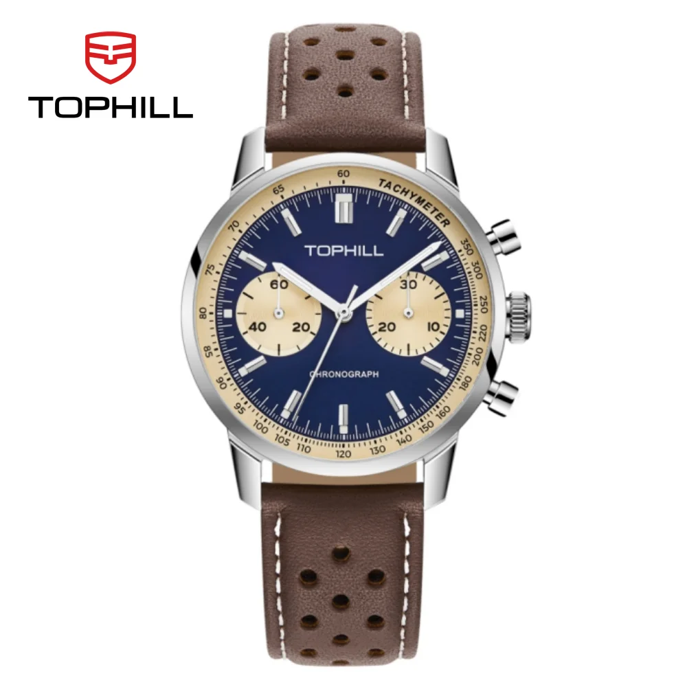 Tropic Strap Vintage - TOPHILL Vintage Racing Chronograph Men’s Mechanical