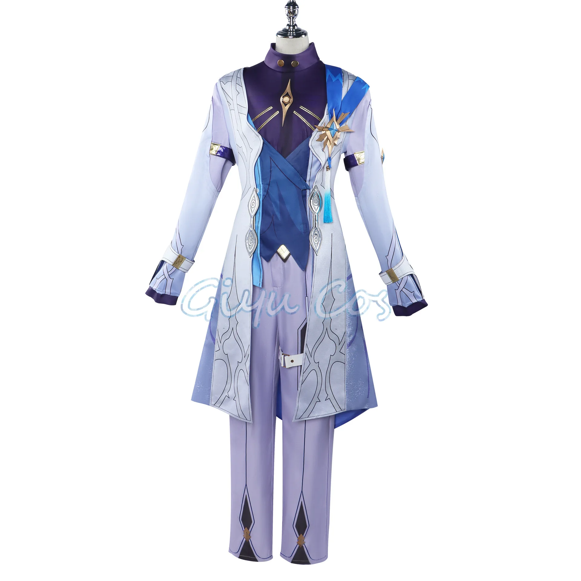 Honkai Star Rail Cosplay Costume pour hommes, uniforme de carnaval, perruque, anime, Halloween, jeu, dimanche