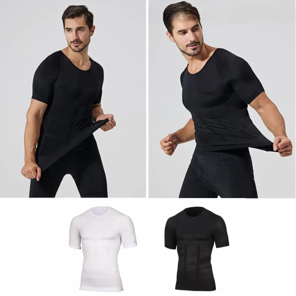 

Belly Contracting Body Shaper Men Thin Tummy Control Slimming Shapewear Undershirts Lingerie Waist Trainer Top Shape Control