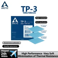 ARCTIC TP-3 Almohadilla térmica de rendimiento premium de 100x100 mm, alto rendimiento, especialmente suave, relleno de huecos ideal, huecos de despedida