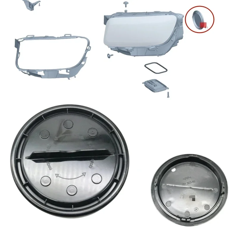 For Mercedes-Benz B C E GL GLK GLS ML S SL CLA45 CLS500 E250 E350 Headlight Low Beam Back Dust Access Cover Cap Lid 0008264324 